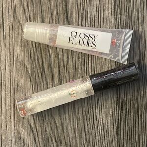 Glossy Flames Clear Lip Gloss Grape Escape